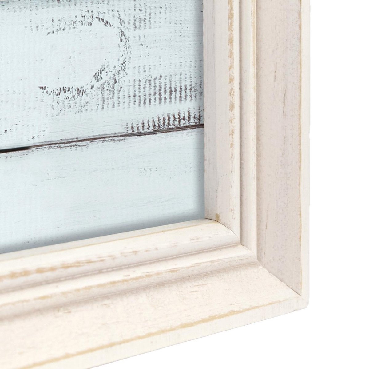 2x Stuks Houten Fotolijst Vintage Geschikt Voor Een Foto Van 13 X 18 Cm - Fotolijsten - Wit