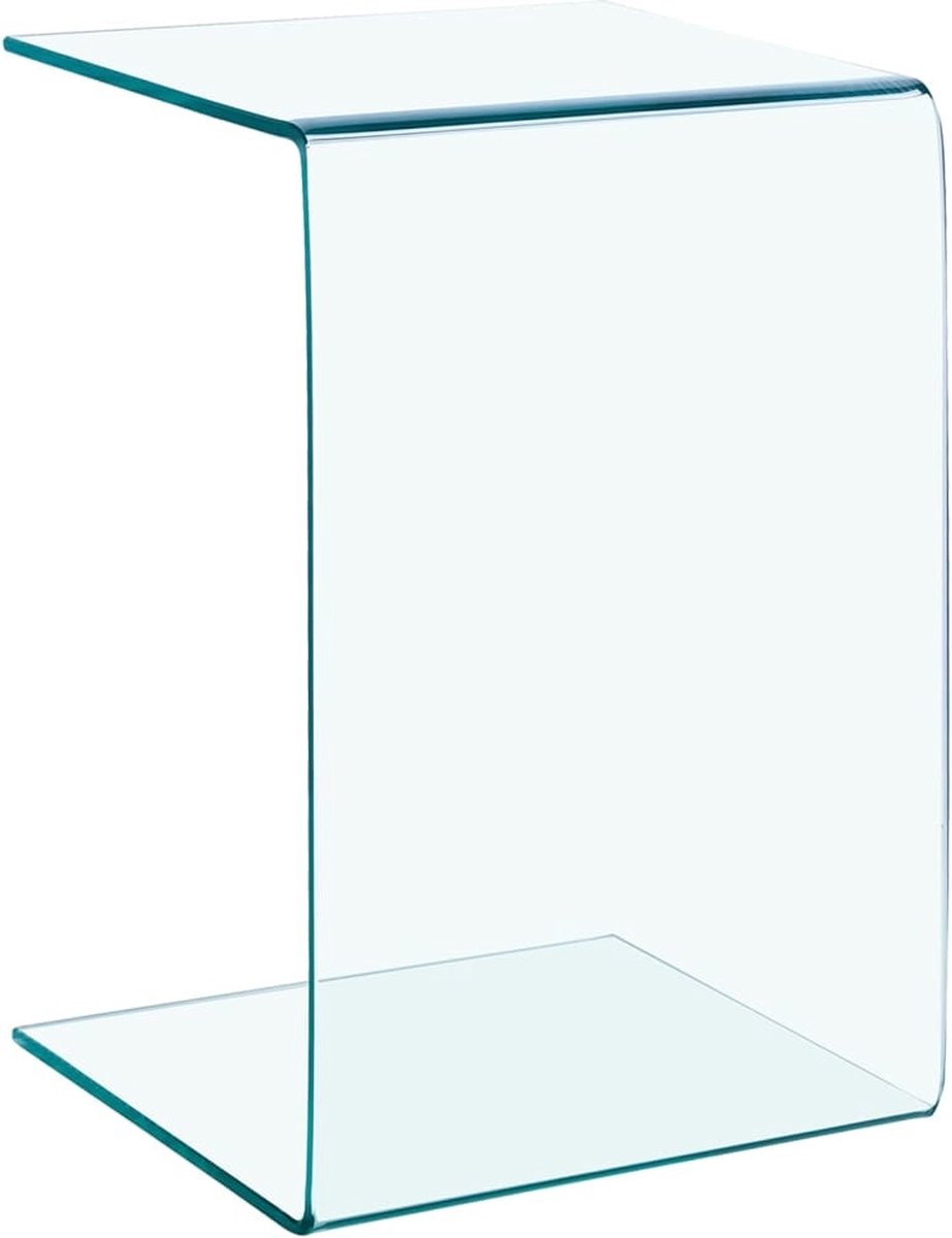 Vidaxl Bijzettafel 40x40x60 Cm Gehard Glas
