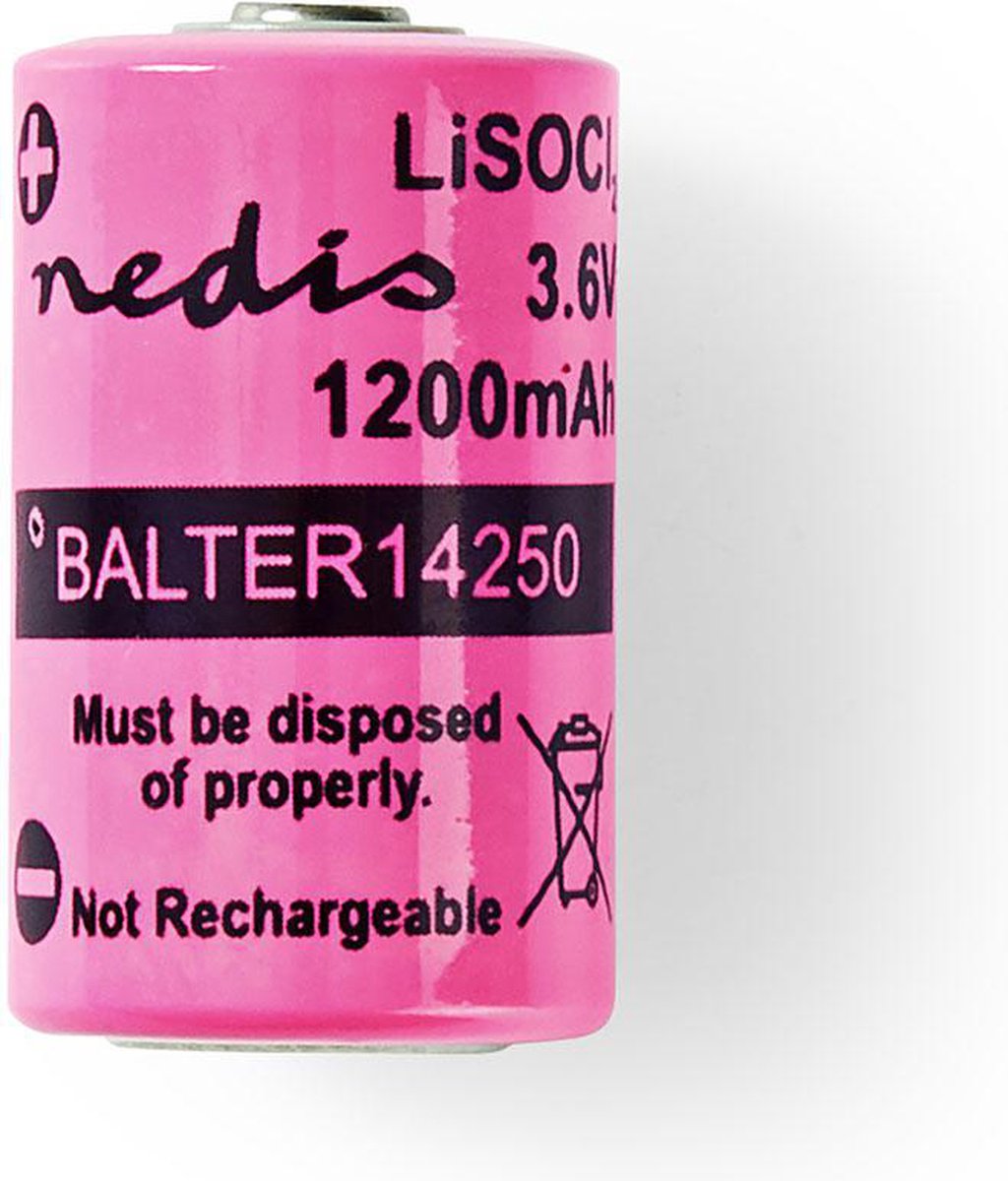 Nedis Lithiumthionylchloride-batterij Er14250 - Balter14250 - - Roze