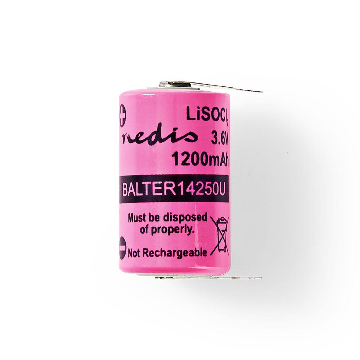Nedis Lithiumthionylchloride-batterij Er14250 - Balter14250 - - Roze