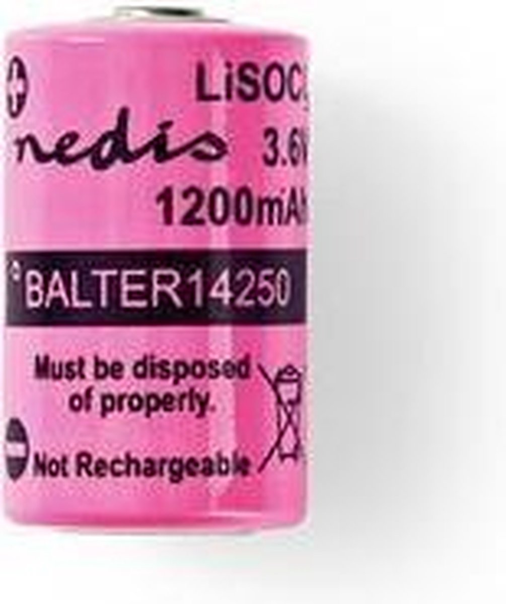 Nedis Lithiumthionylchloride-batterij Er14250 - Balter14250 - - Roze