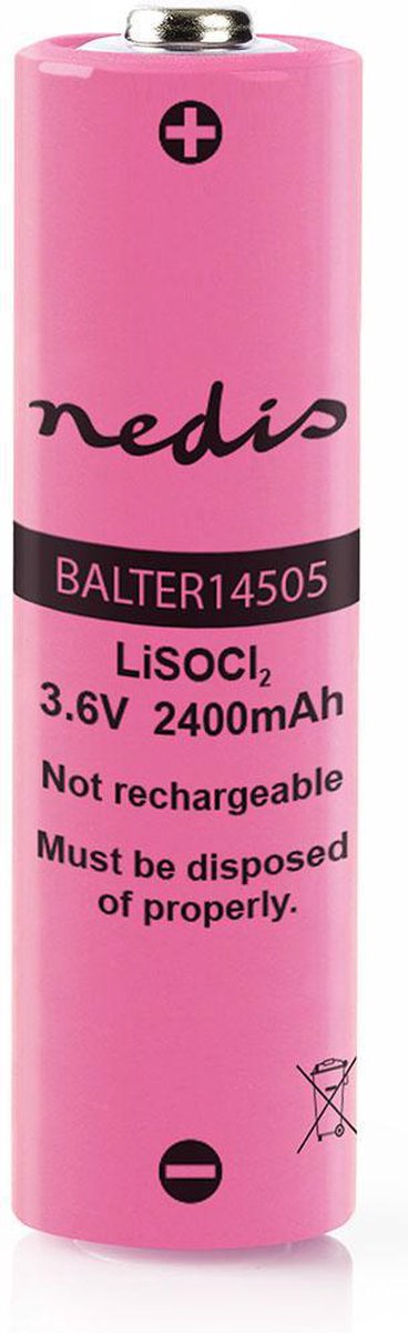 Nedis Lithiumthionylchloride-batterij Er14505 - Balter14505 - - Roze