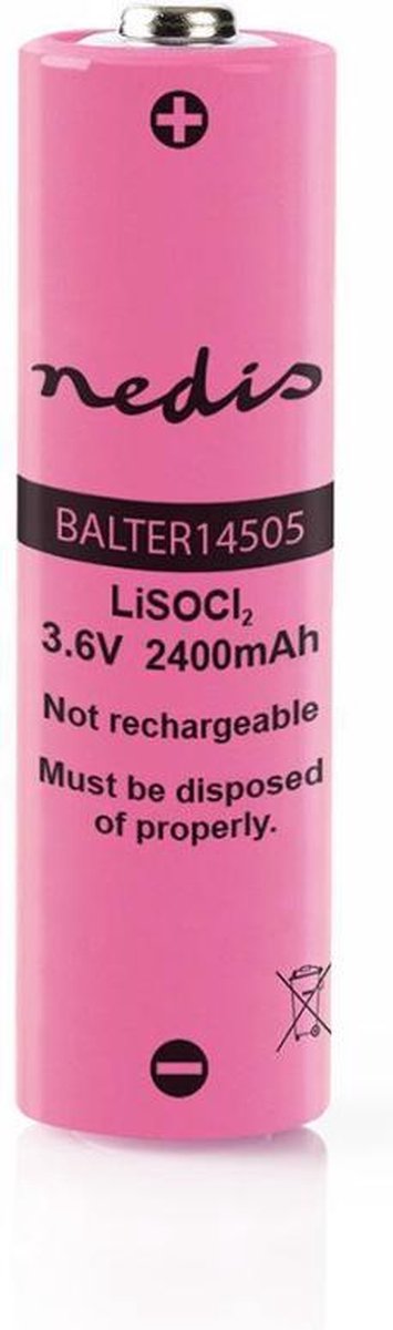Nedis Lithiumthionylchloride-batterij Er14505 - Balter14505 - - Roze