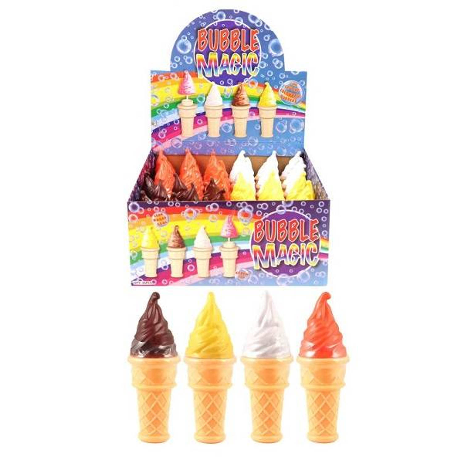 Uitdeelcadeautjes - Ijsjes Bellenblaas 15ml In Display (36 Stuks)