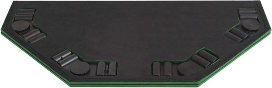 Vidaxl Poker Tafelblad Voor 8 Spelers 2-voudig Inklapbaar - Groen