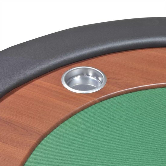 Vidaxl Pokertafel Voor 10 Personen Met Dealervak En Fichebak - Groen