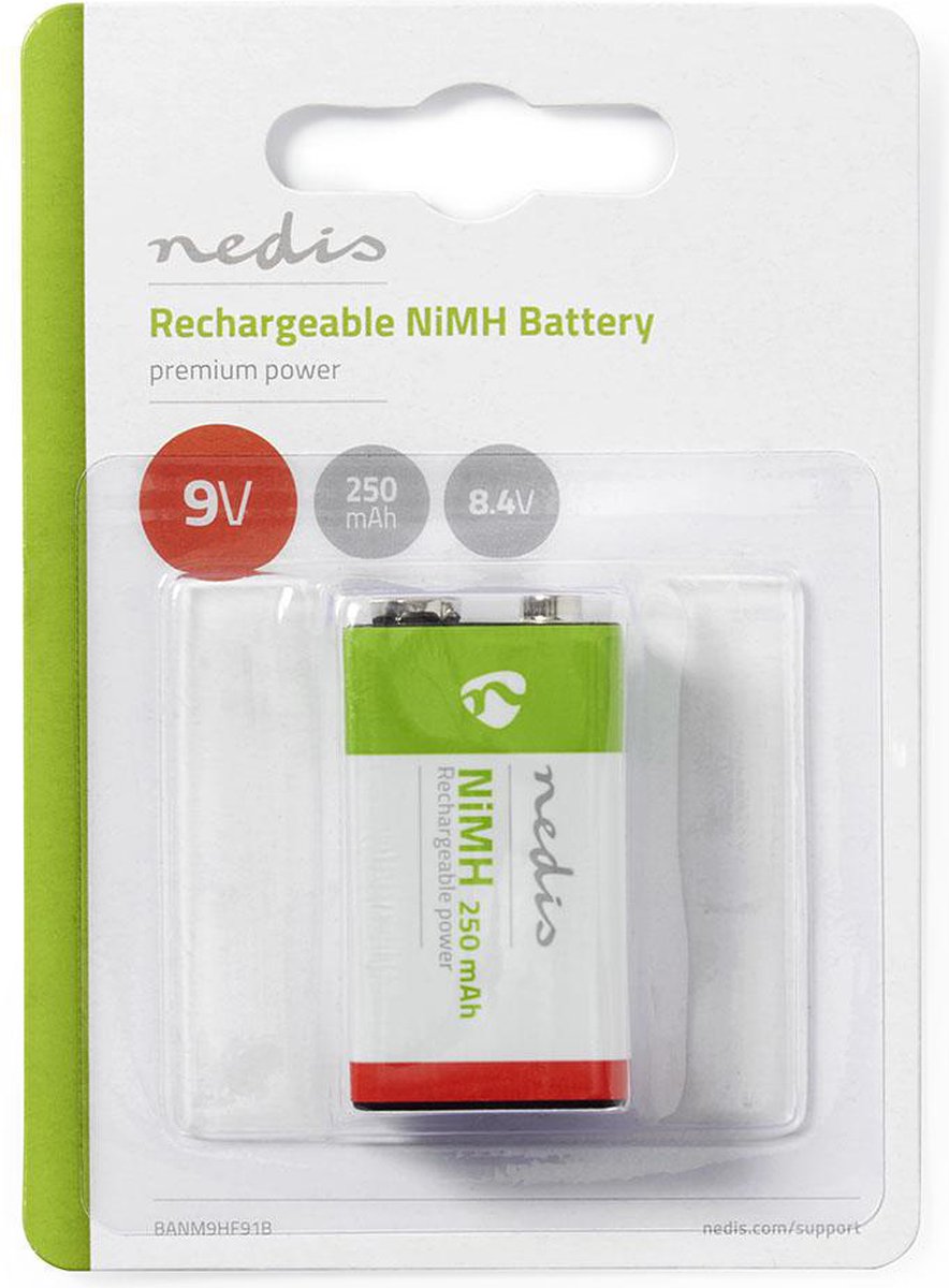 Nedis Oplaadbare Nimh-batterij E-block - Banm9hf91b - - Groen