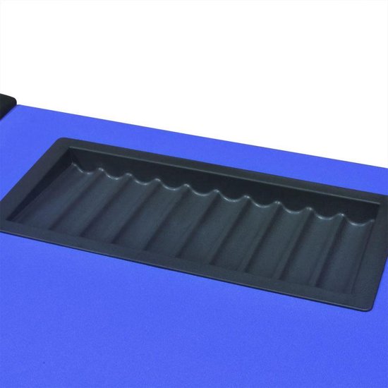 Vidaxl Pokertafel Voor 10 Personen Met Dealervak En Fichebak - Blauw