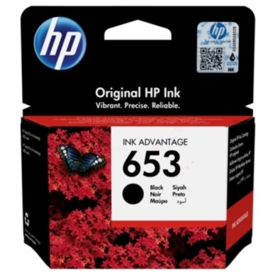 HP HP 653 inktcartridge zwart, 360 pagina's 3YM75AE Replace: N/A
