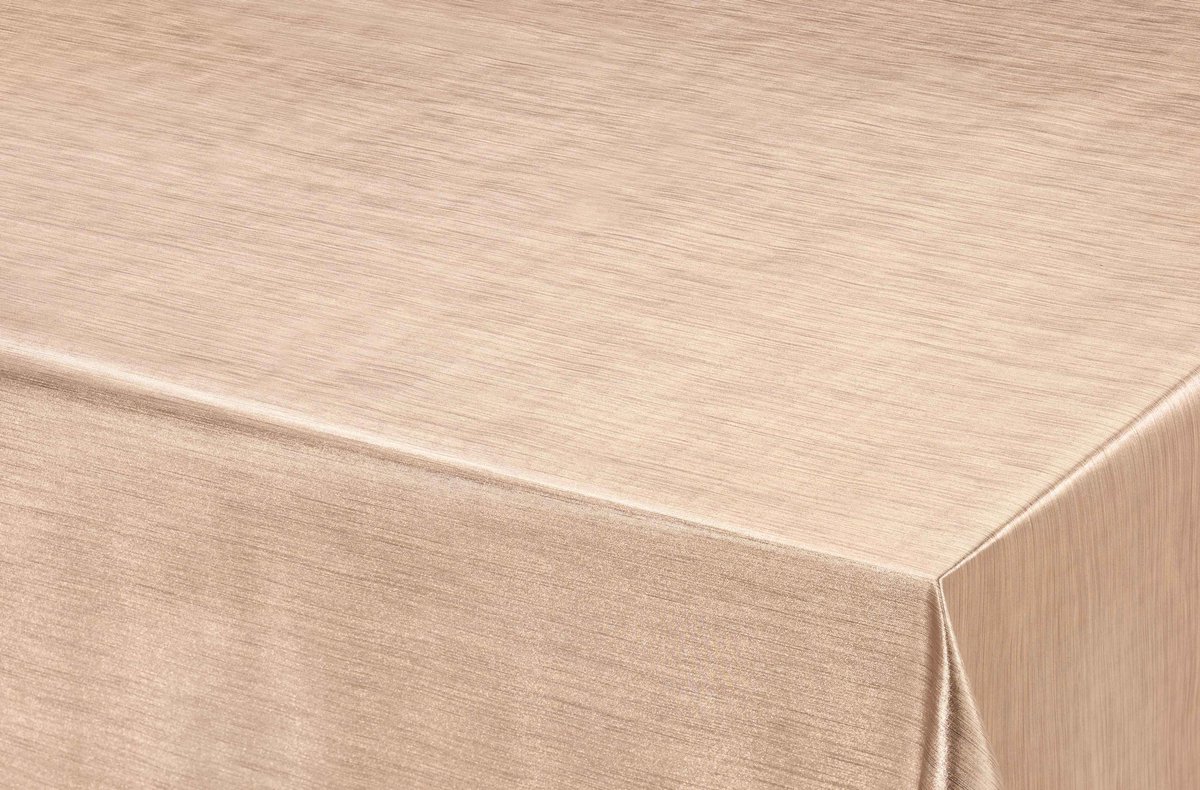 Bellatio Design Luxe Tafelzeil/tafelkleed Bronzen Metallic Look 140 X 250 Cm - Tafelzeilen - Bruin