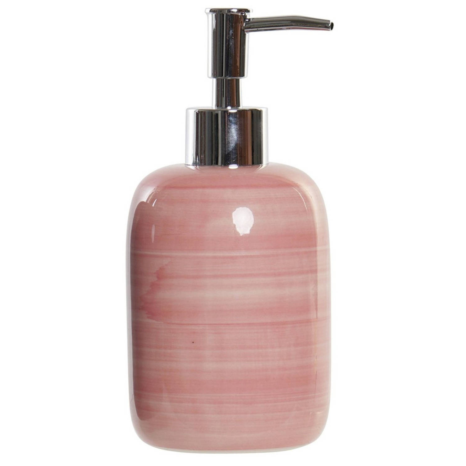 Zeeppompje/zeepdispenser Polystone 300 Ml - Zeeppompjes - Roze