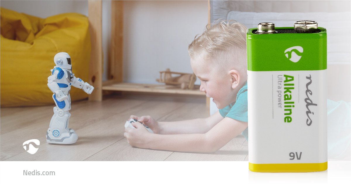 Nedis Alkaline-batterij 9v - Baaklr611bl - - Groen