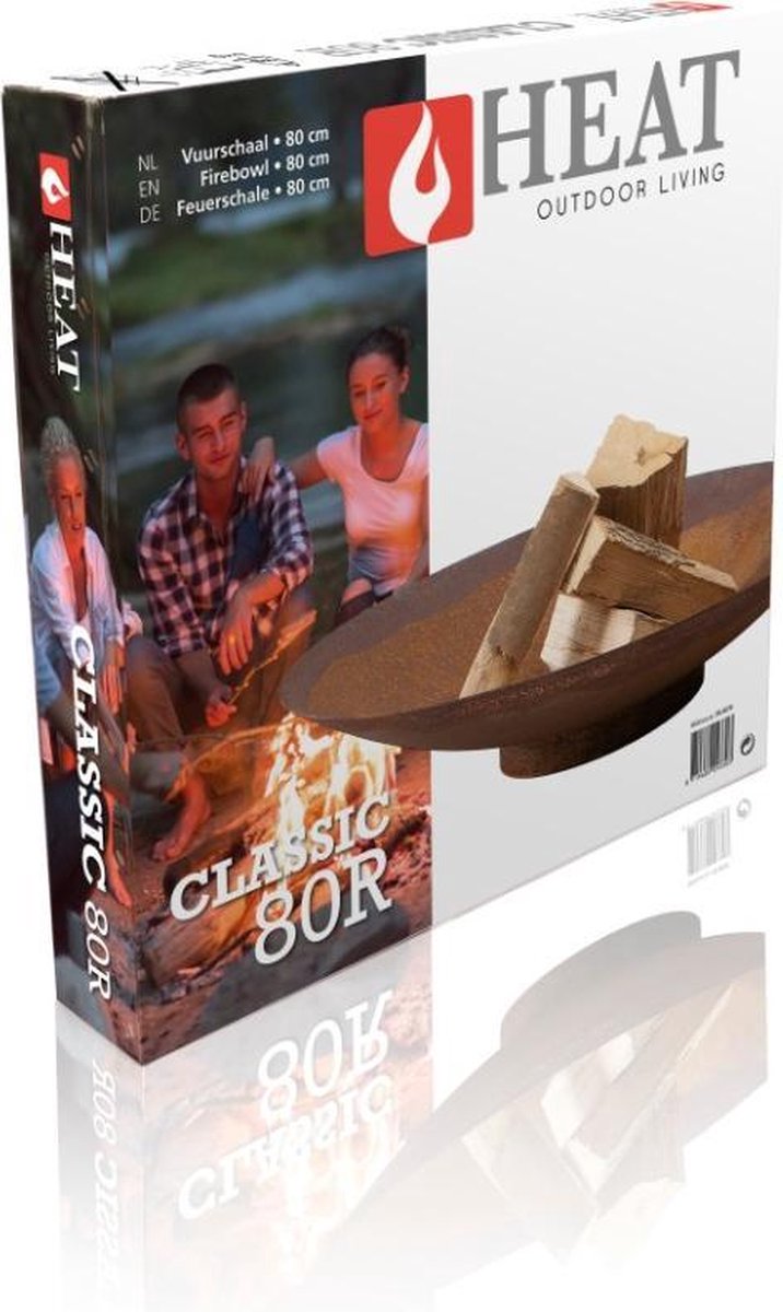 Heat Vuurschaal Classic Ø 80 Cm Roest - Bruin
