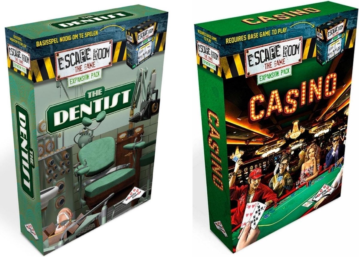 Identity Games Escape Room Uitbreidingsbundel - 2 Stuks - Uitbreiding The Dentist & Uitbreiding Casino