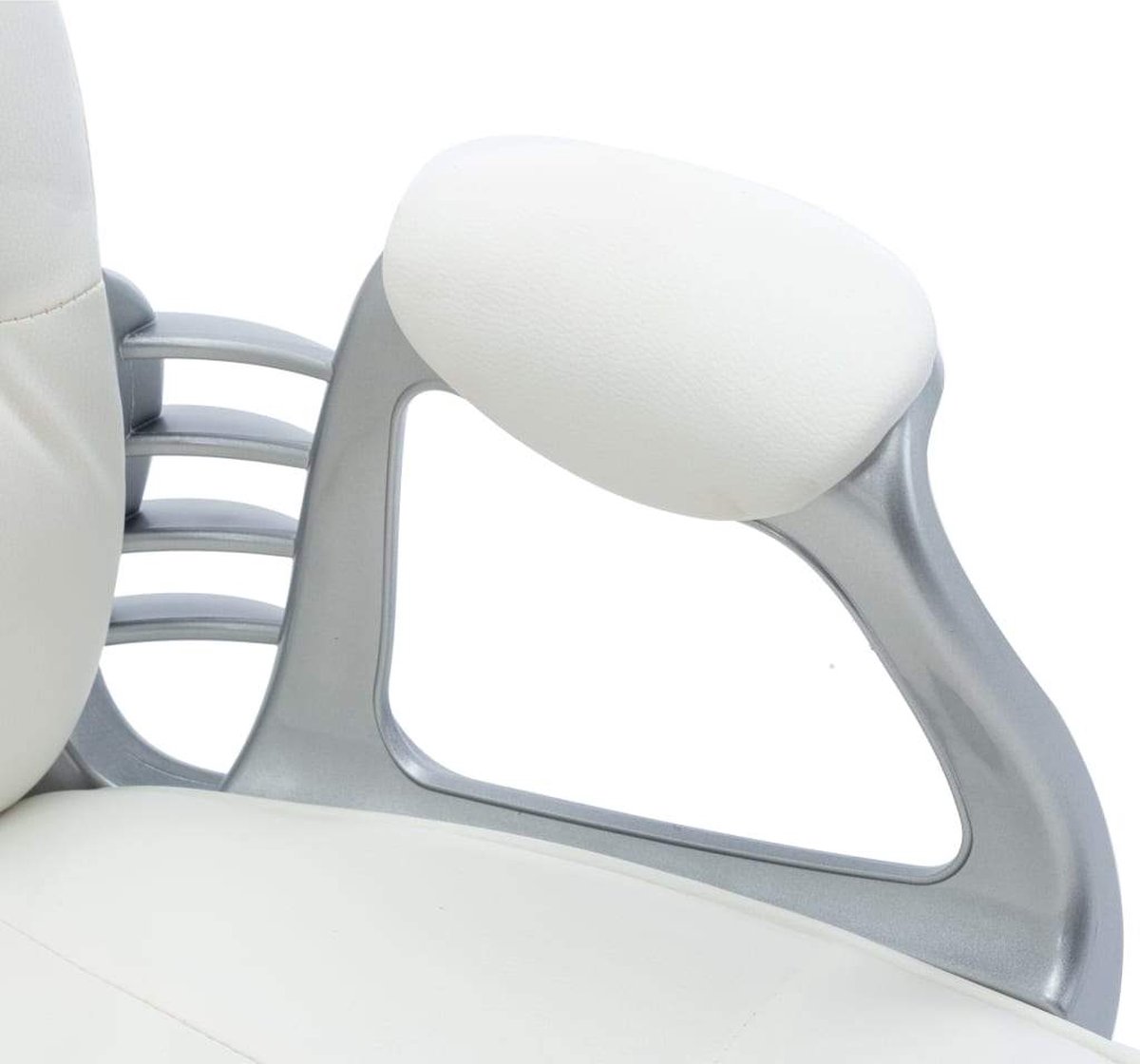 Vidaxl Kantoorstoel Draaibaar Kunstleer - Wit