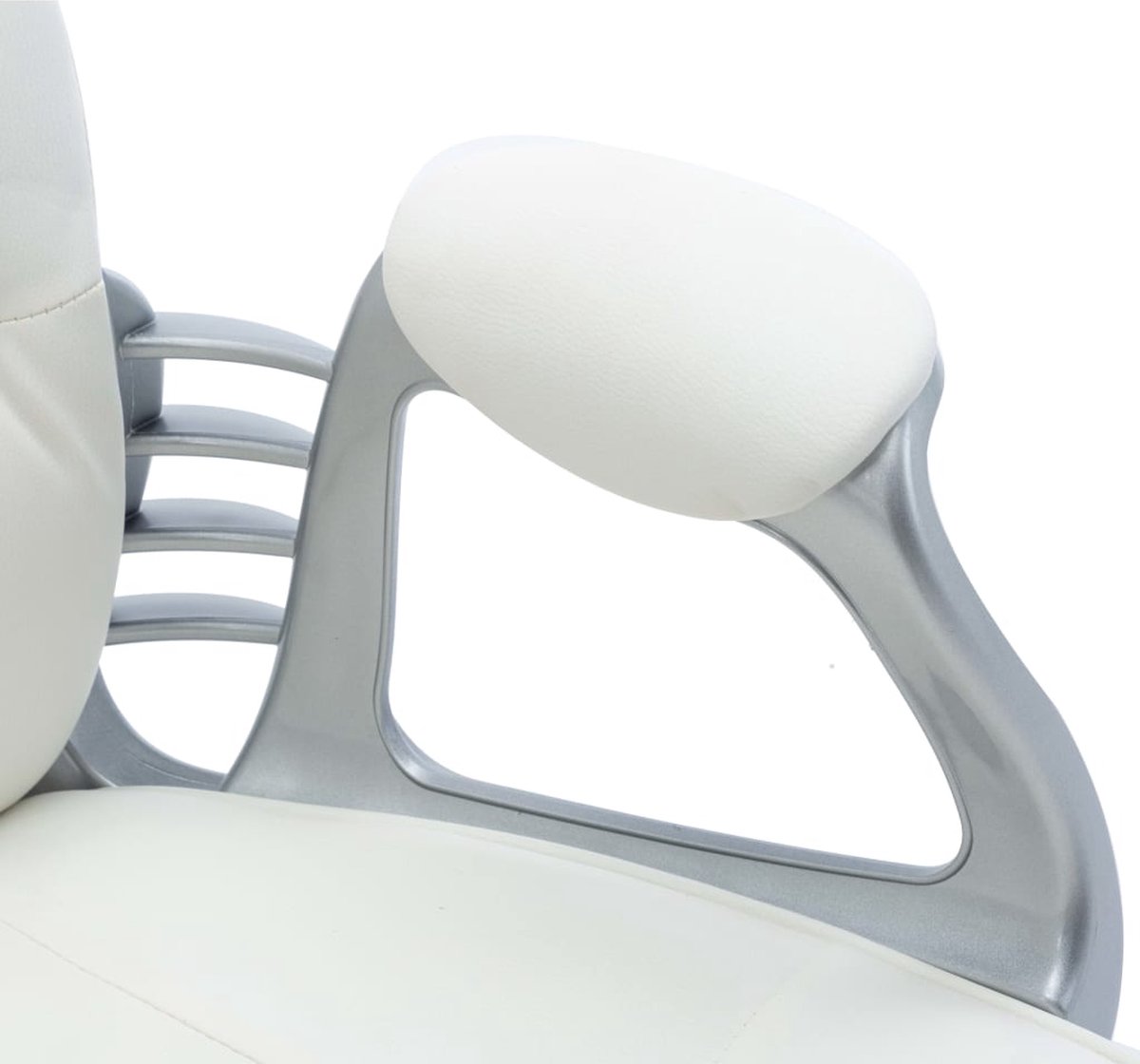 Vidaxl Kantoorstoel Draaibaar Kunstleer - Wit