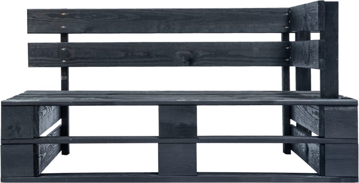 Vidaxl Tuinbank Met Rode Kussens Pallet Grenenhout - Rood