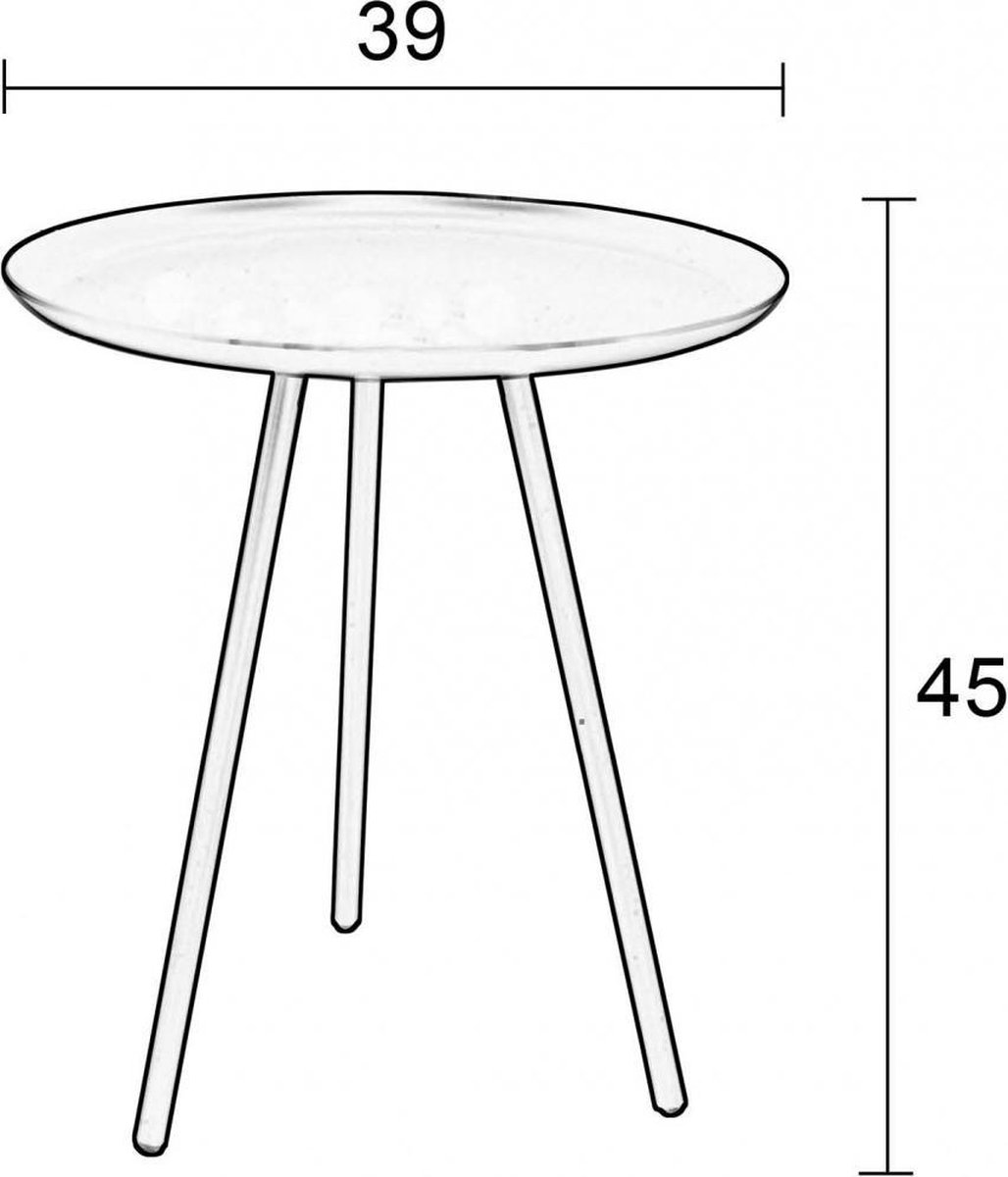 Vestbjerg - Side Table Frost - Copper - Bruin