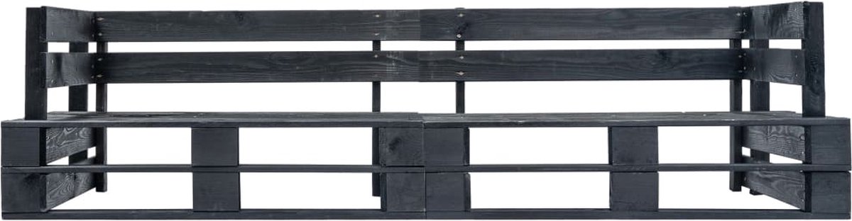 Vidaxl 2-delige Bankenset Pallet Met Zandkleurige Kussens Grenenhout - Beige