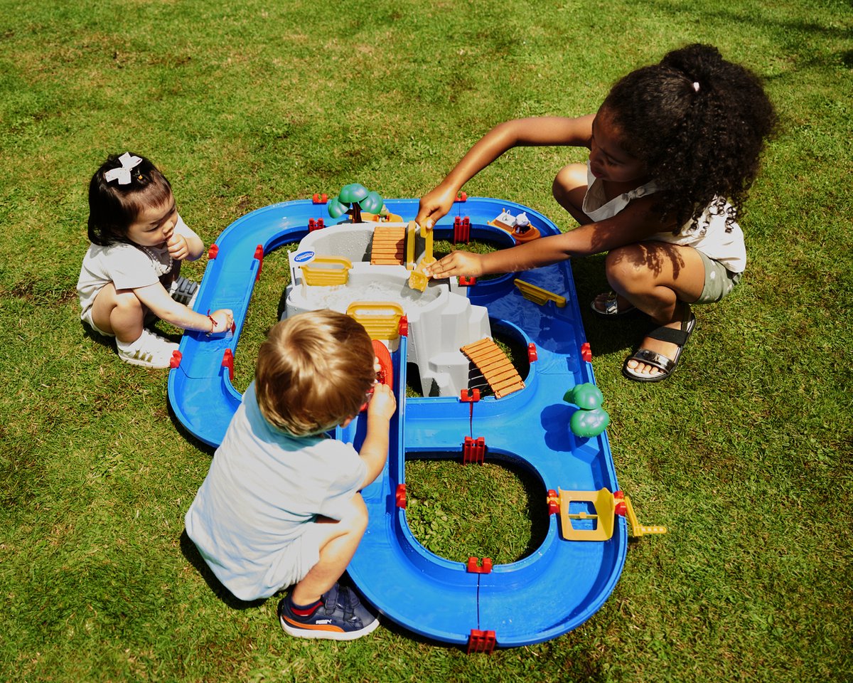 Aquaplay Waterbaan Met Berg En Meer - Blauw