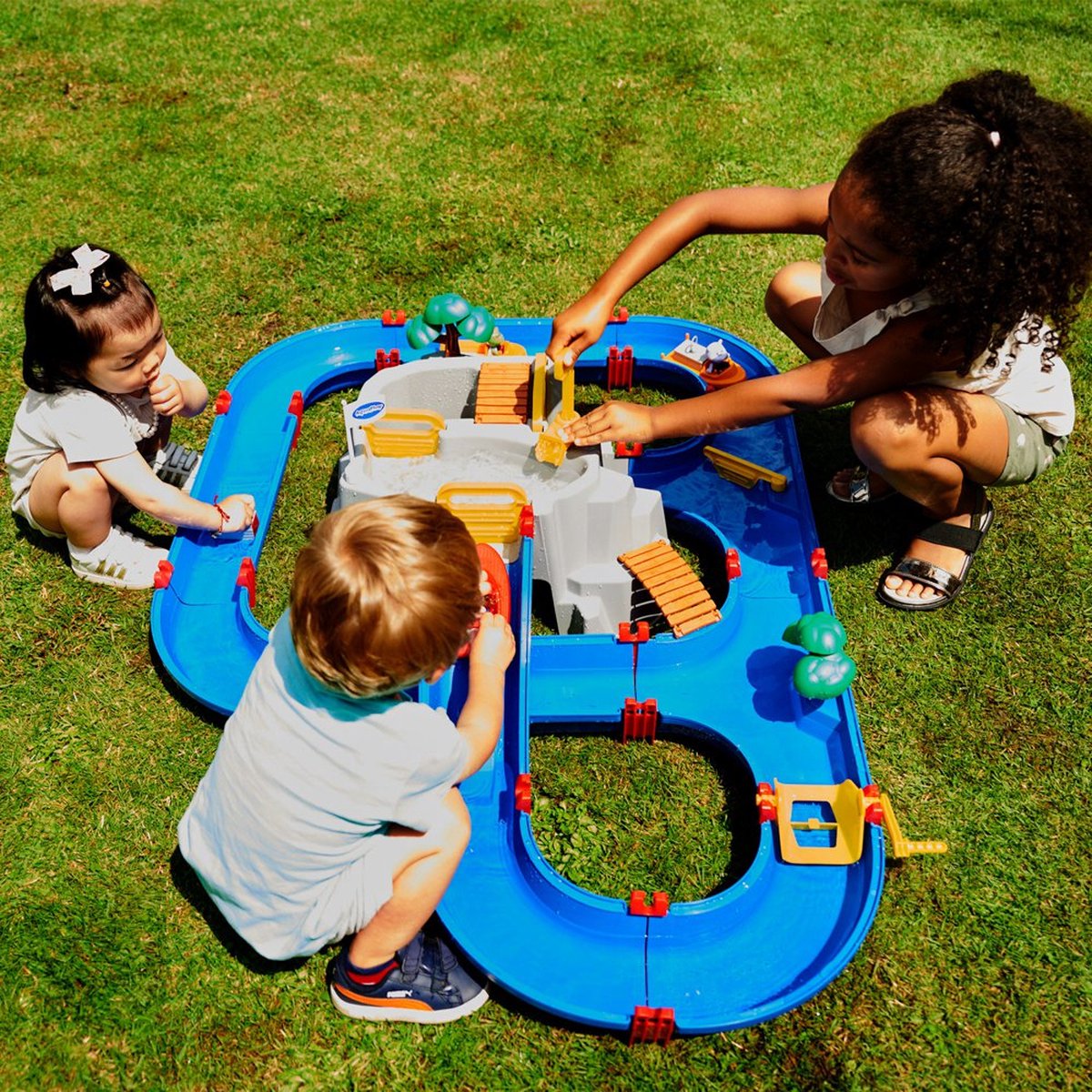 Aquaplay Waterbaan Met Berg En Meer - Blauw