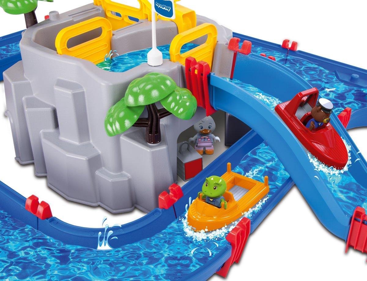 Aquaplay Waterbaan Met Berg En Meer - Blauw