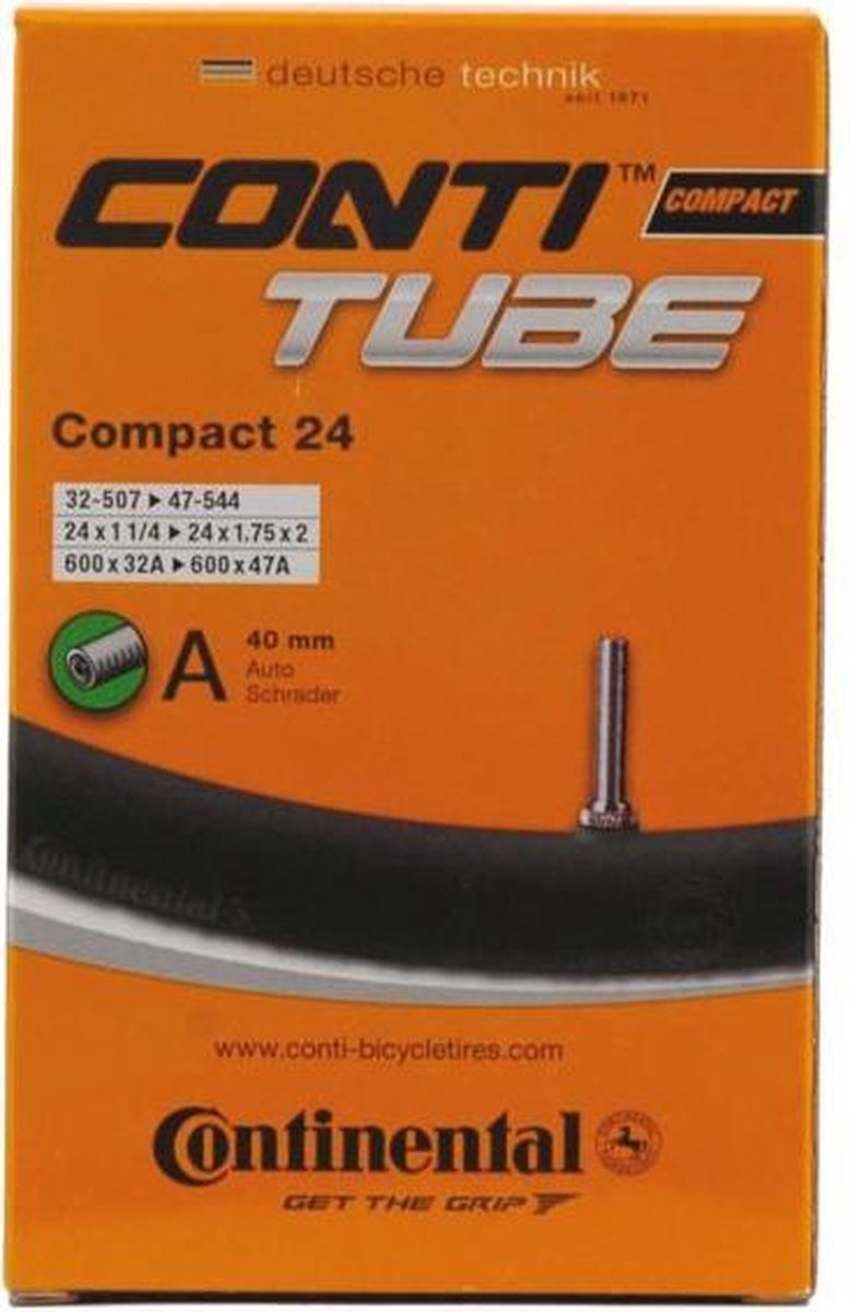 Continental Binnenband Compact 24 Inch (32-507 47-544) Av 40 Mm - Zwart