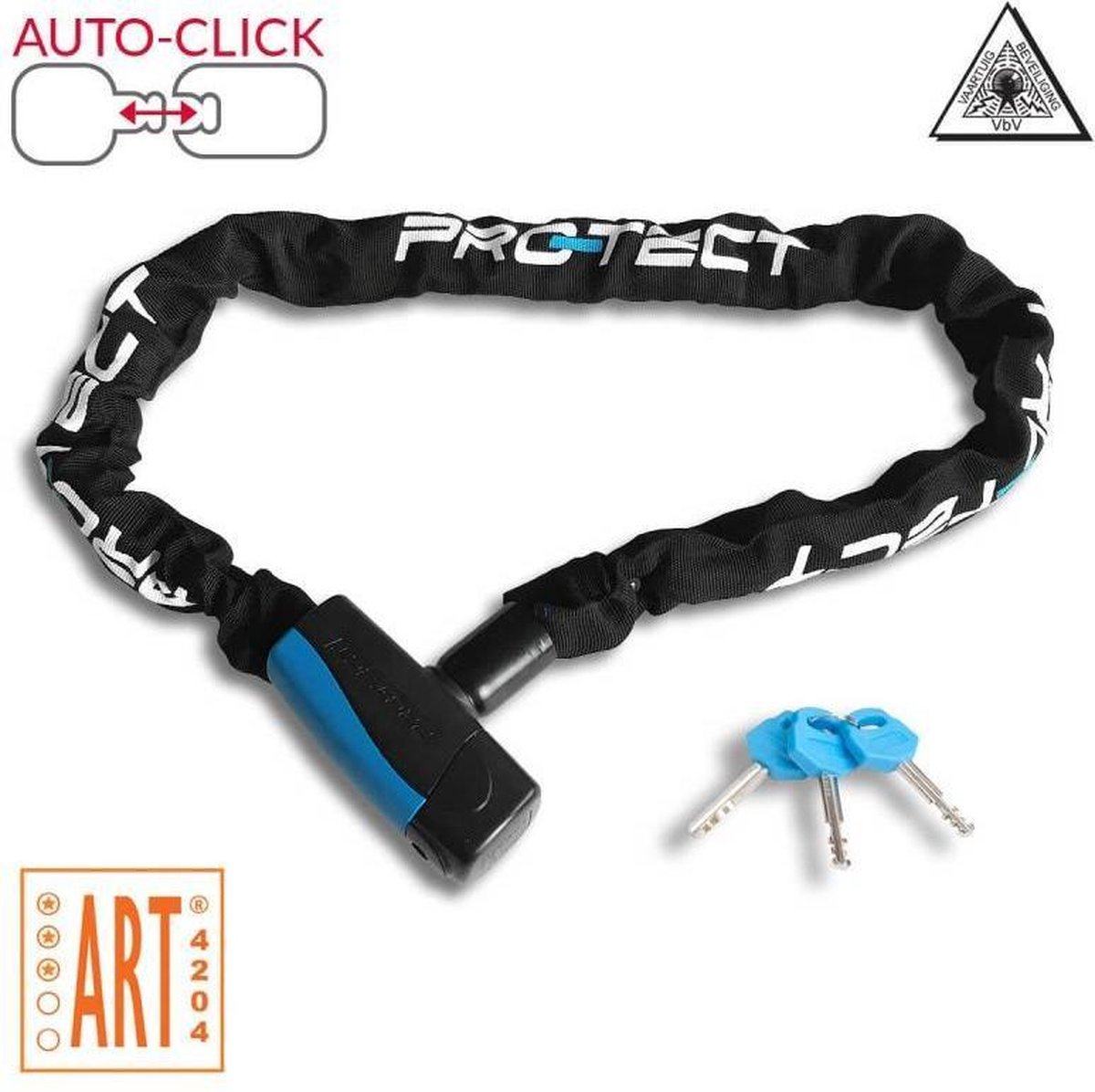 Pro-Tect Kettingslot Opal Art*** 1000 X 10 Mm - Zwart