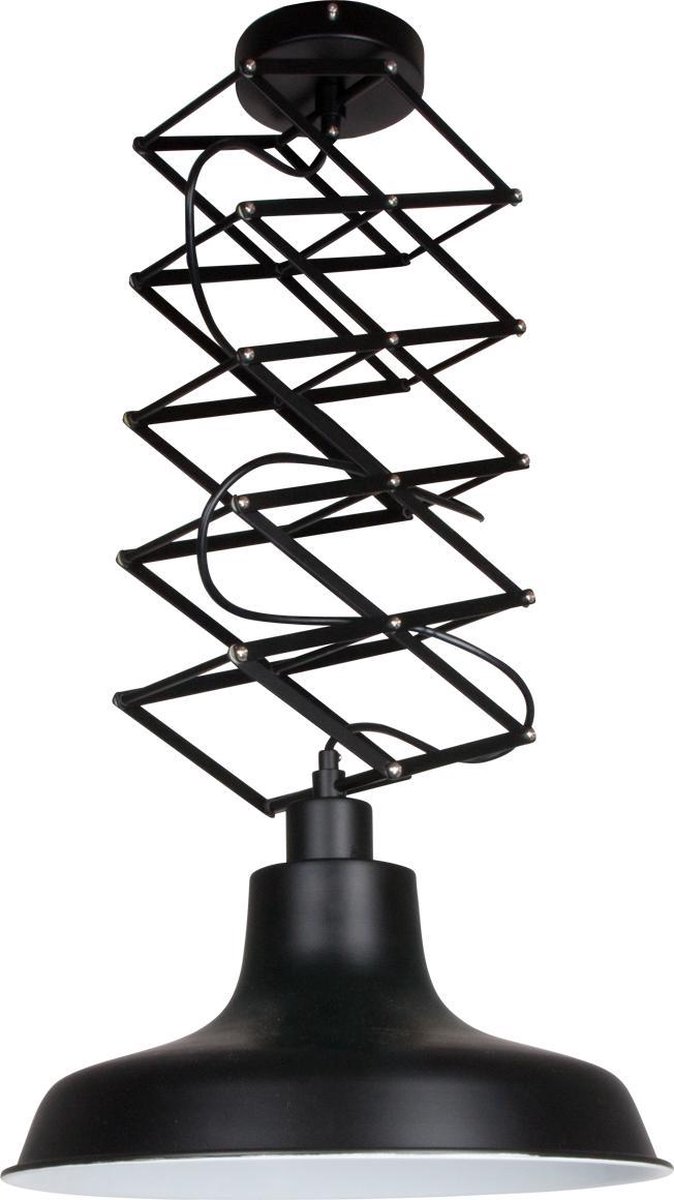 Lightning - Industriele Hanglamp 1-l. Schaar - - Zwart