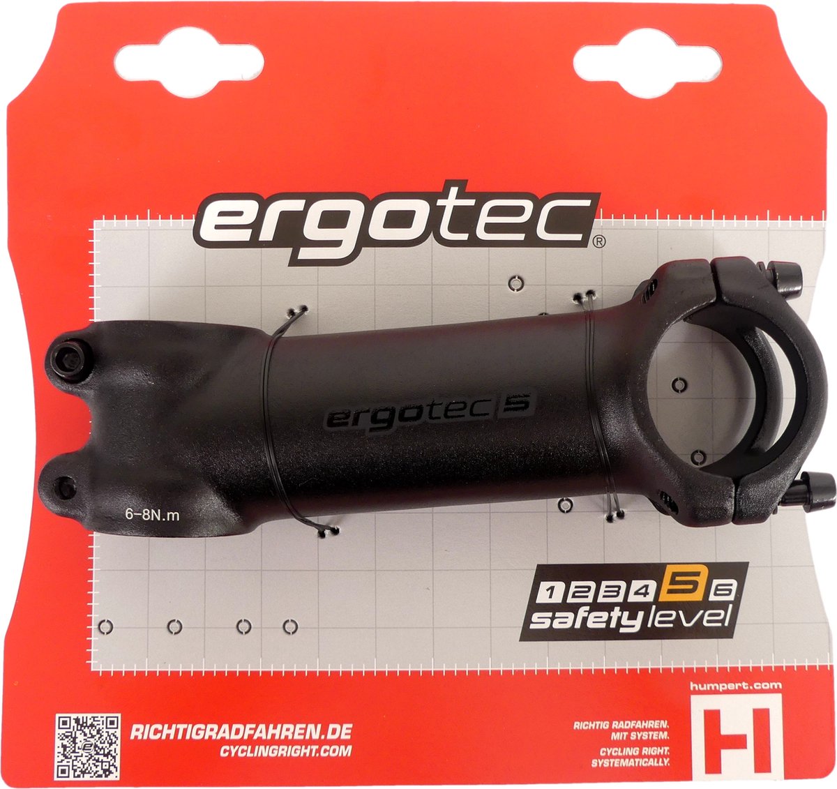 Ergotec Stuurpen Shark-ahead 28.6/110/31.8 Mm - Zwart