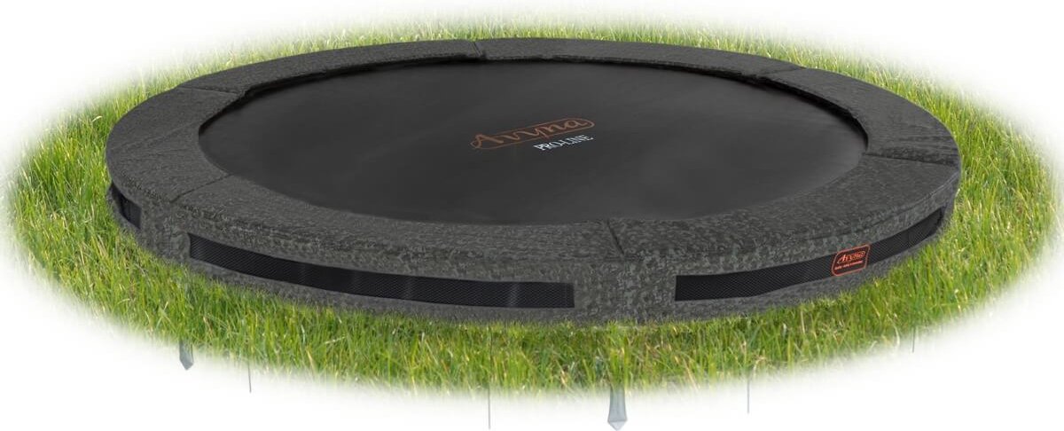 Avyna Pro-line Inground Ronde Trampoline ø 305 Cm Camouflage - Grijs