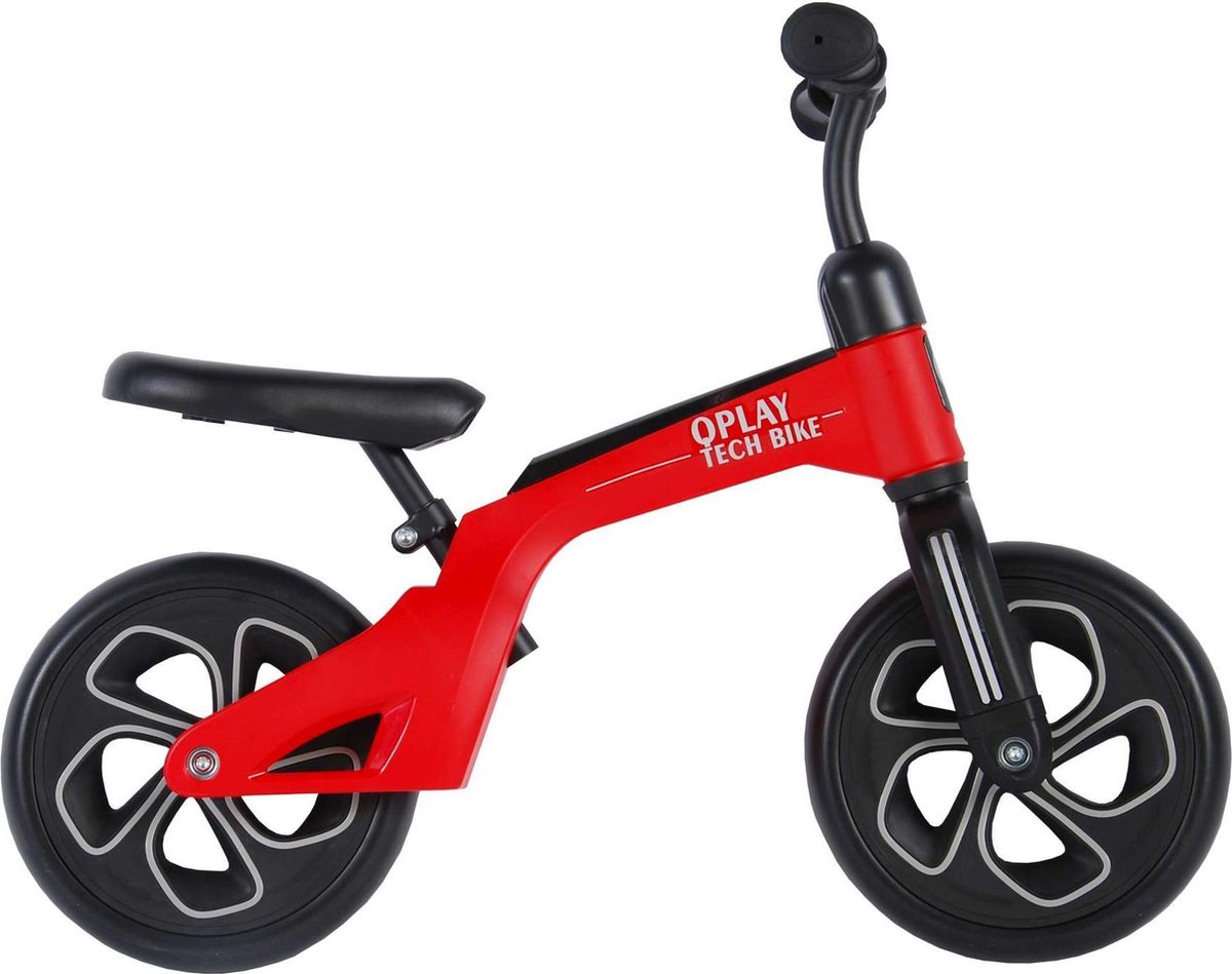 Qplay Balance Bike 10 Inch Junior - Rood