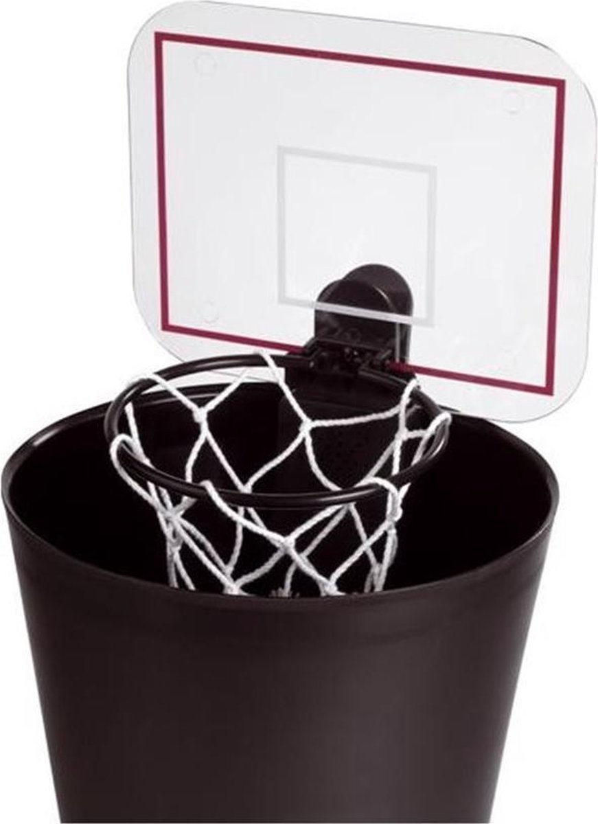 Balvi mini basketbalring met geluid Shoot! 22 cm zwart/wit