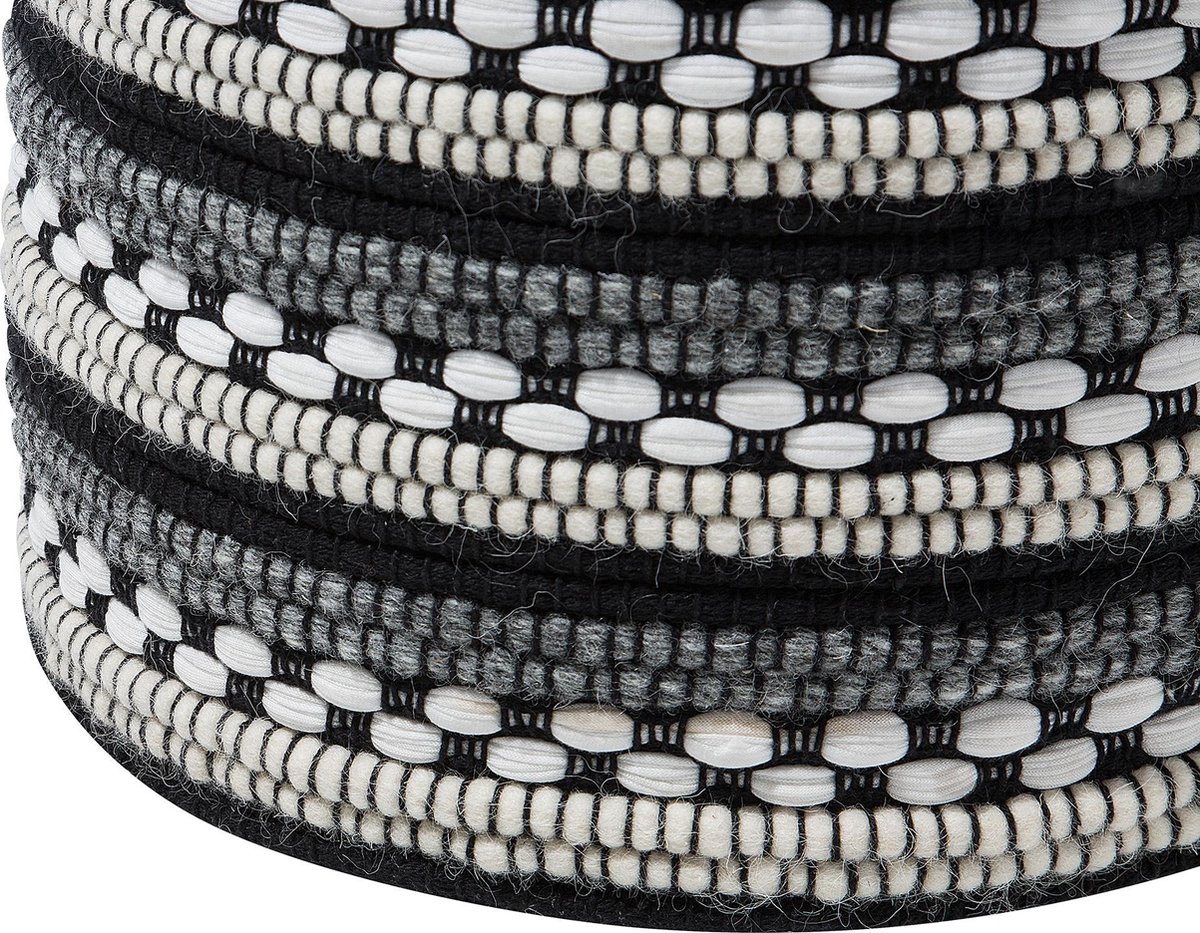 Beliani Guntur Poef Wol 41 X 41 Cm