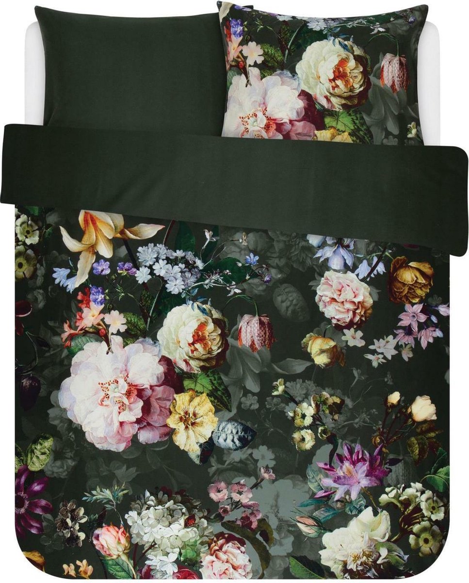 Essenza Dekbedovertrek Fleur Lits-jumeaux 240x200/220 Cm - Groen