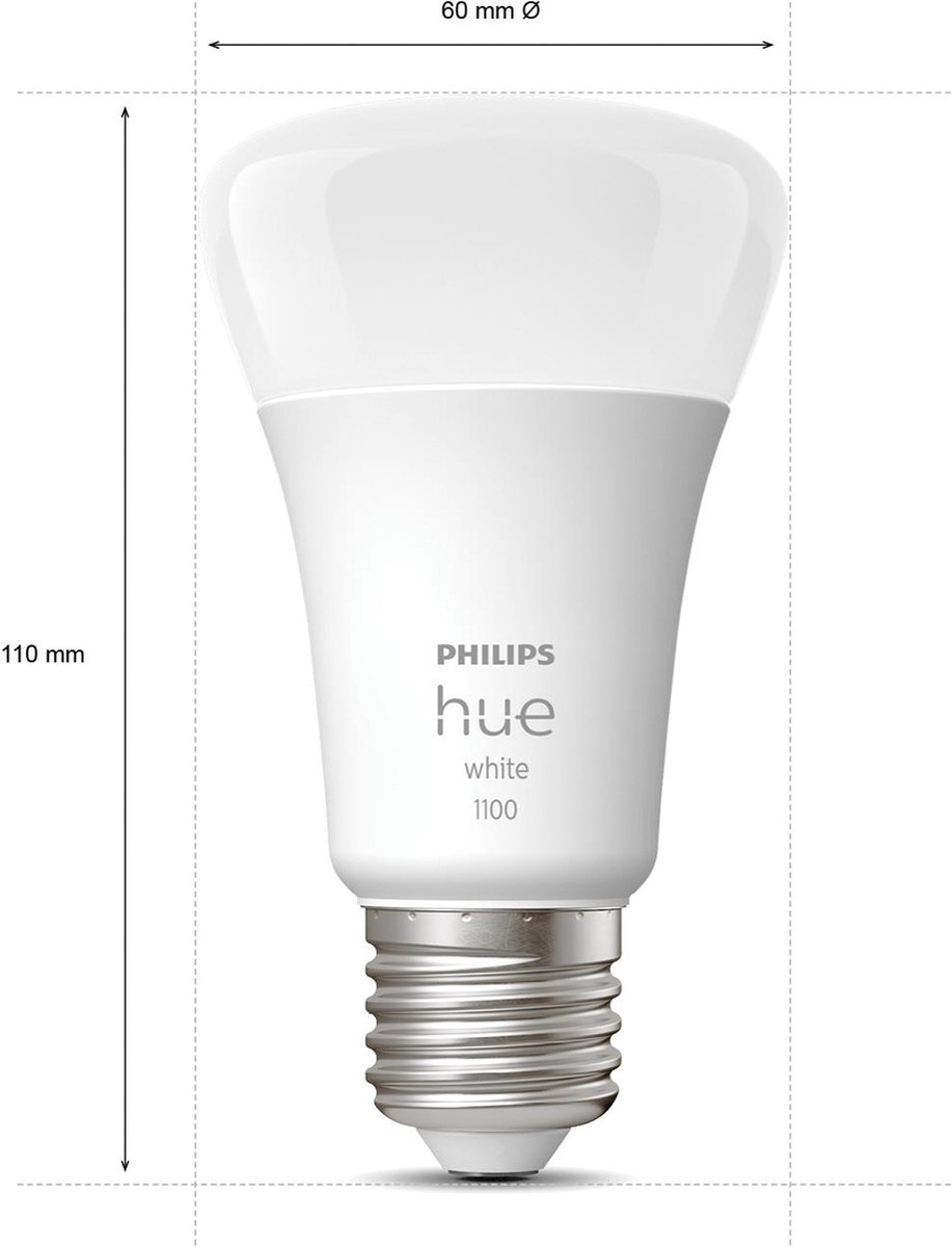 Philips White E27 10.5W Losse lamp
