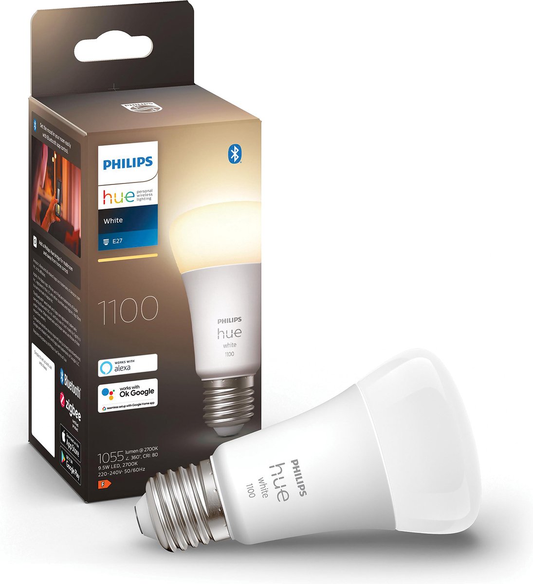 Philips White E27 10.5W Losse lamp