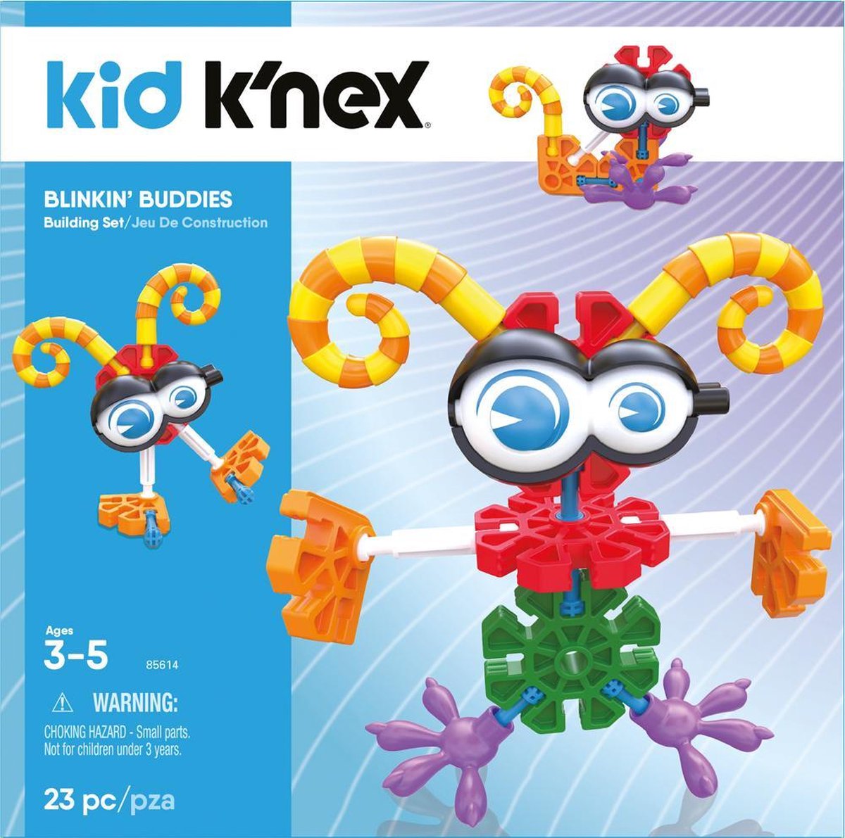 K'NEX bouwset Kid Blinkin' Buddies junior 23 onderdelen - Blauw
