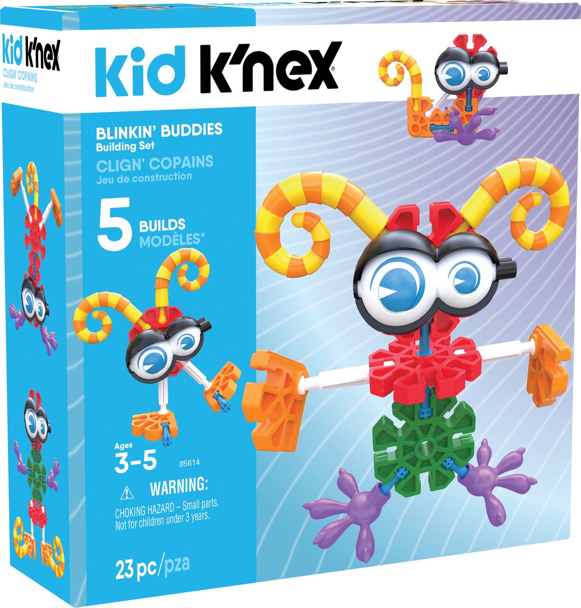 K&apos;NEX bouwset Kid Blinkin&apos; Buddies junior 23 onderdelen - Blauw