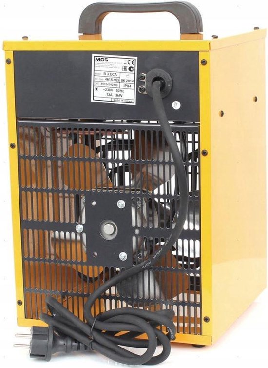 Master Elektrische Ventilatorverwarming B3eca 288 M³/u - Geel