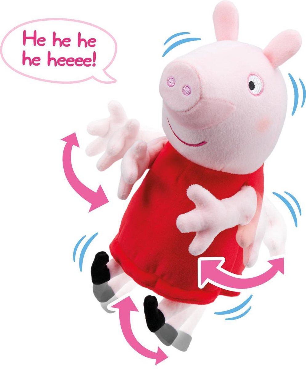 Nickelodeon knuffel Peppa Pig junior 24 cm pluche/rood - Roze