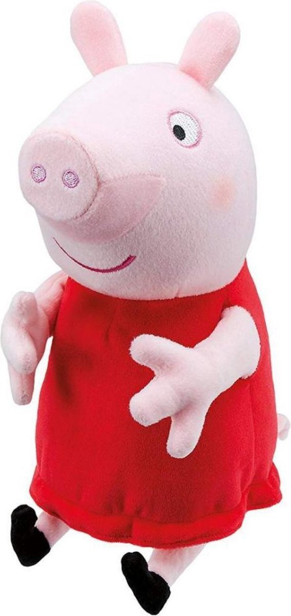 Nickelodeon knuffel Peppa Pig junior 24 cm pluche/rood - Roze