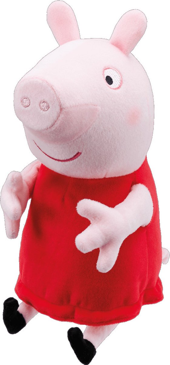 Nickelodeon knuffel Peppa Pig junior 24 cm pluche/rood - Roze