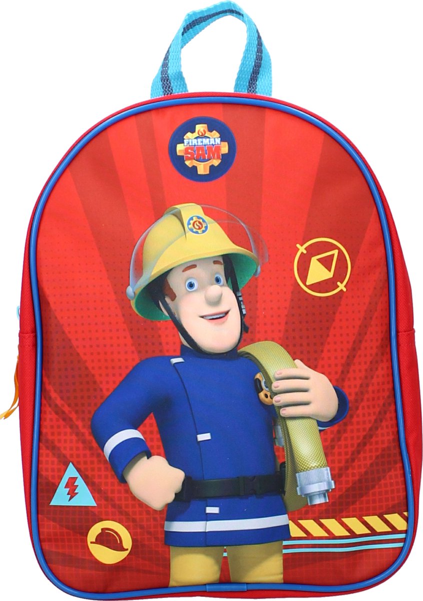 Brandweerman Sam rugzak junior 5,7 liter polyester - Rood