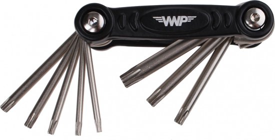 VWP Multitool Torx 8,5 Cm/zilver 8 Functies - Silver