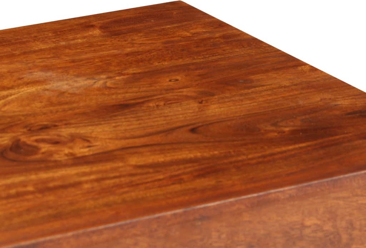 Vidaxl Bureau 110x50x76 Cm Massief Acaciahout En Sheesham Afwerking - Bruin