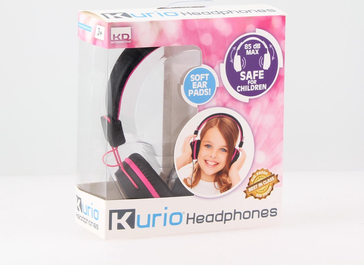 Kurio Kinderkoptelefoon - Zwart