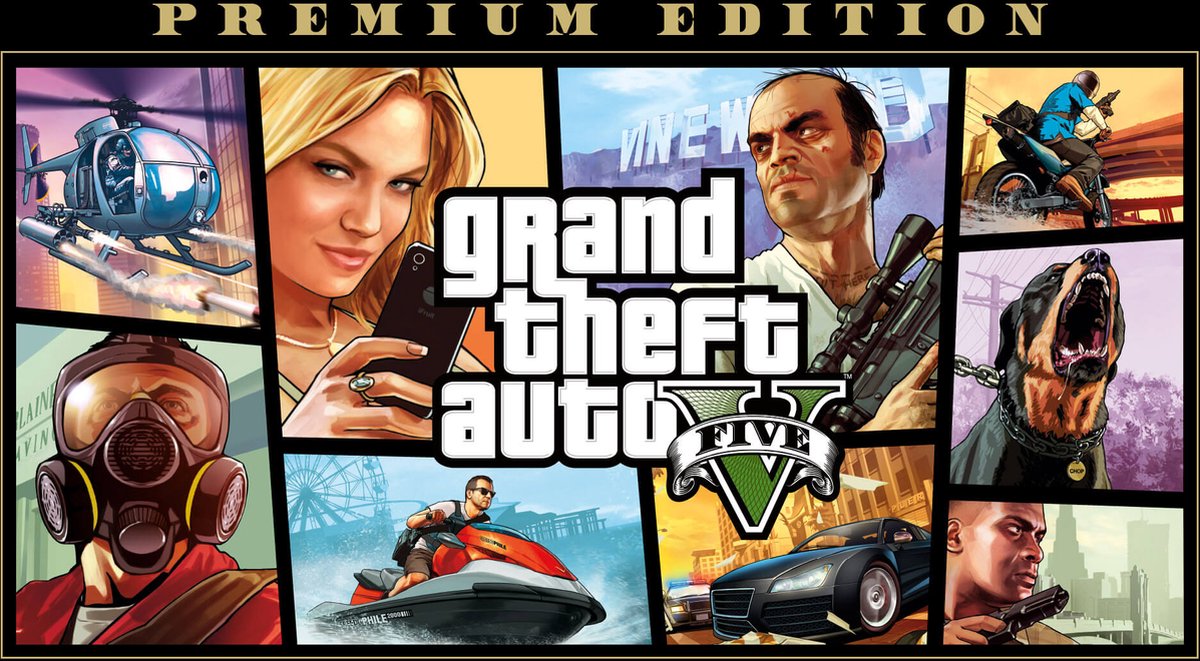 Rockstar Grand Theft Auto 5 (GTA V) Premium Edition (verpakking Frans, game Engels)