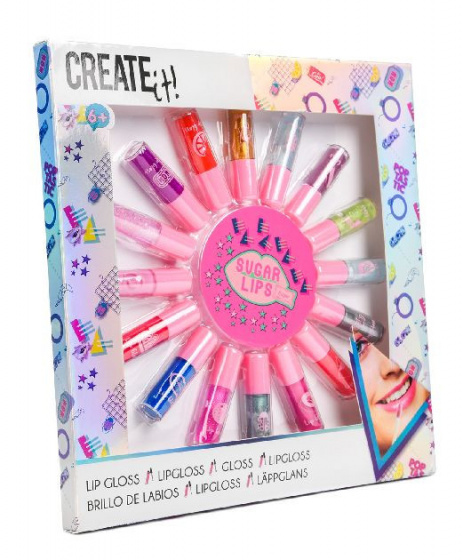 Create it! lipgloss set Poptastic meisjes 160 ml 16 delig