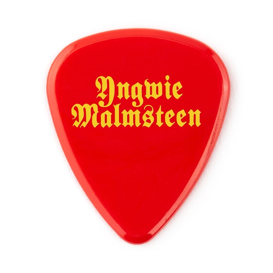 Dunlop YJMR02RD Yngwie Malmsteen Custom Delrin Pick Red 2.0 mm plectrumset (24 stuks)